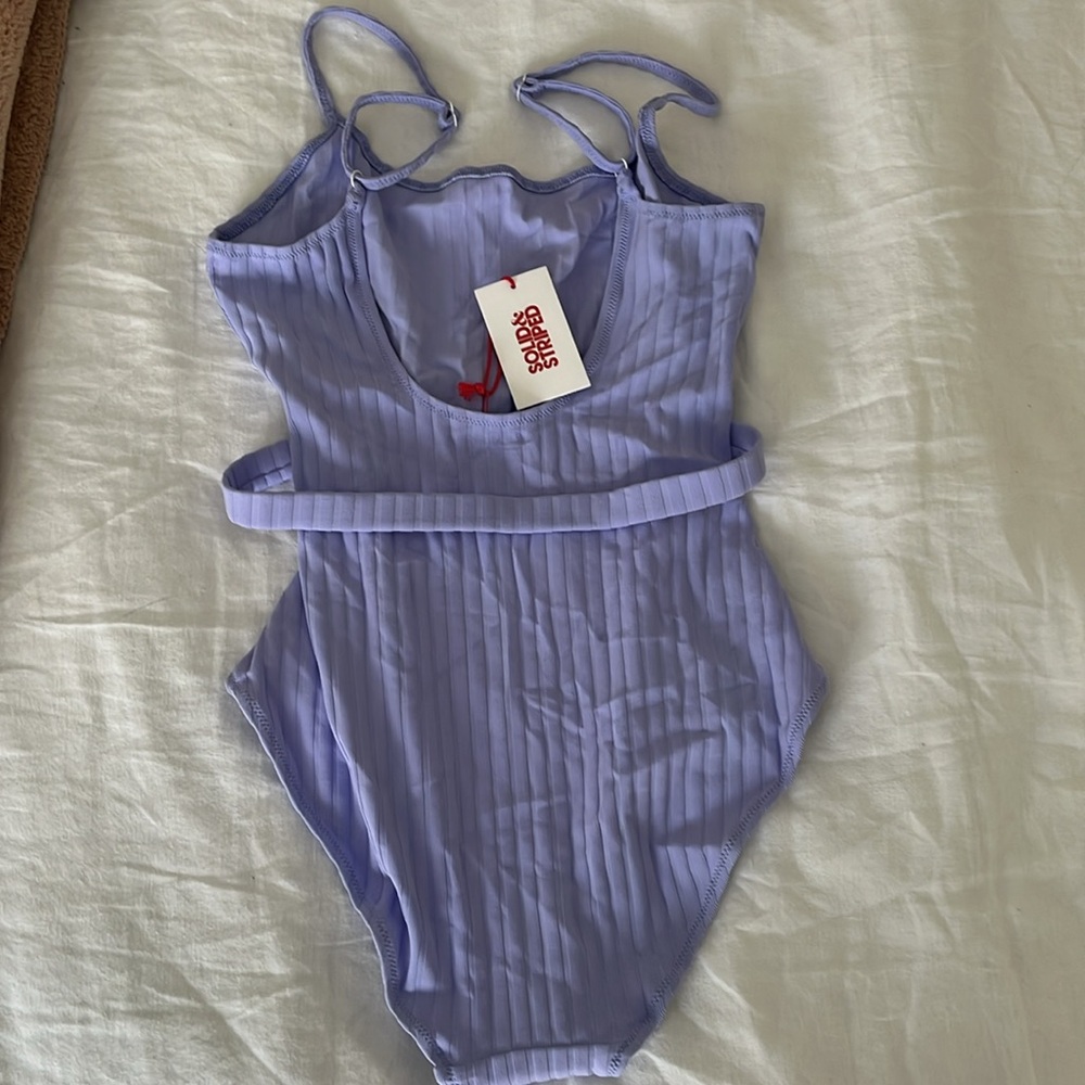 Solid and striped Nina one piece NWT